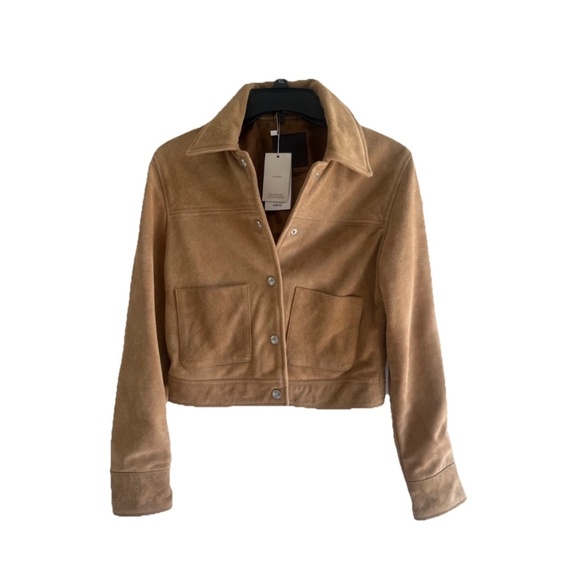 Mango Women’s Suede Leather Jacket, Small, NWT - Picture 9 of 16